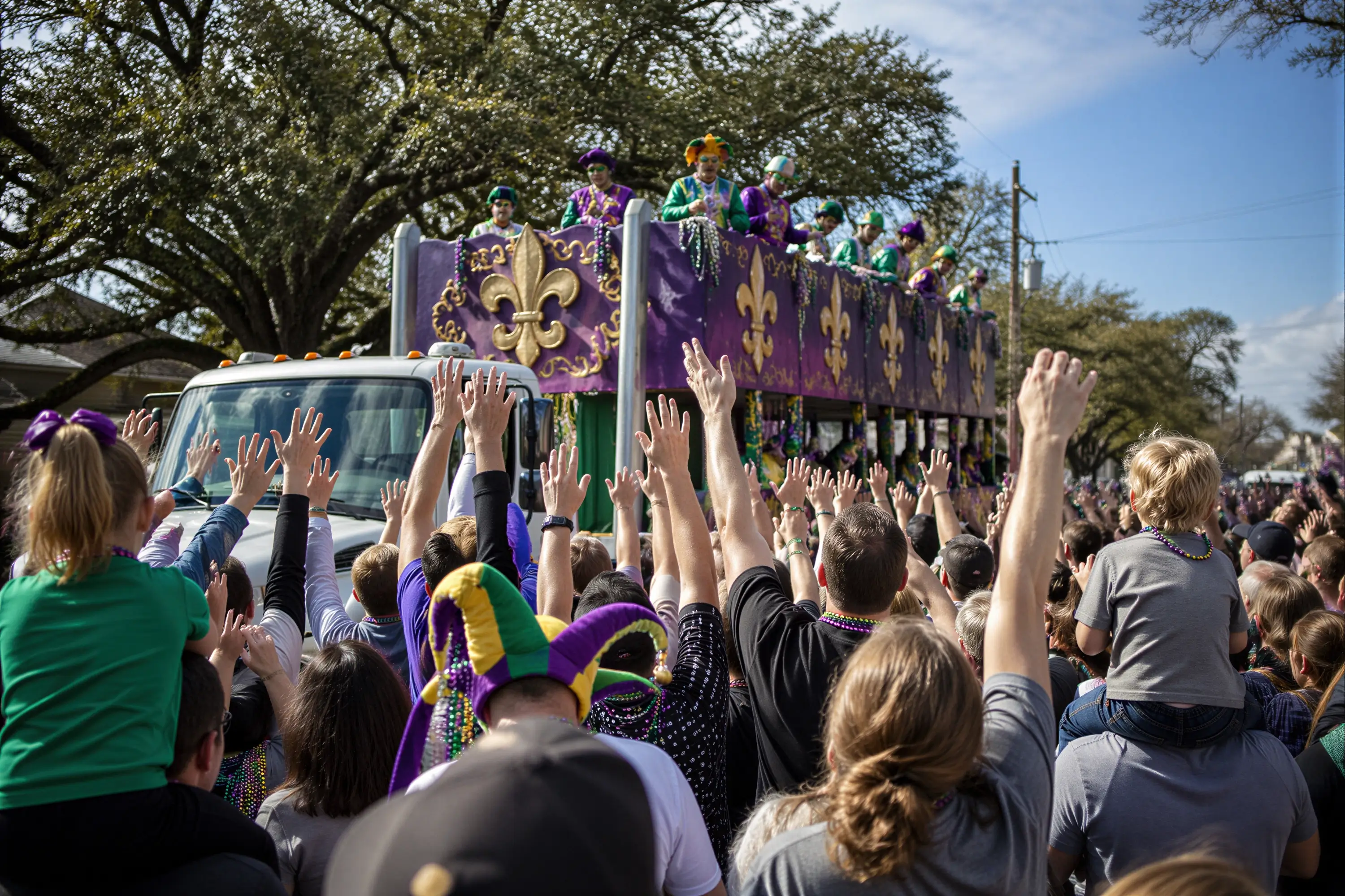The Family Gras float